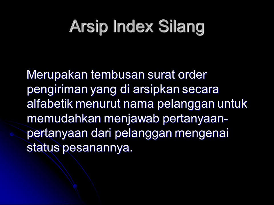 Arsip Index Silang