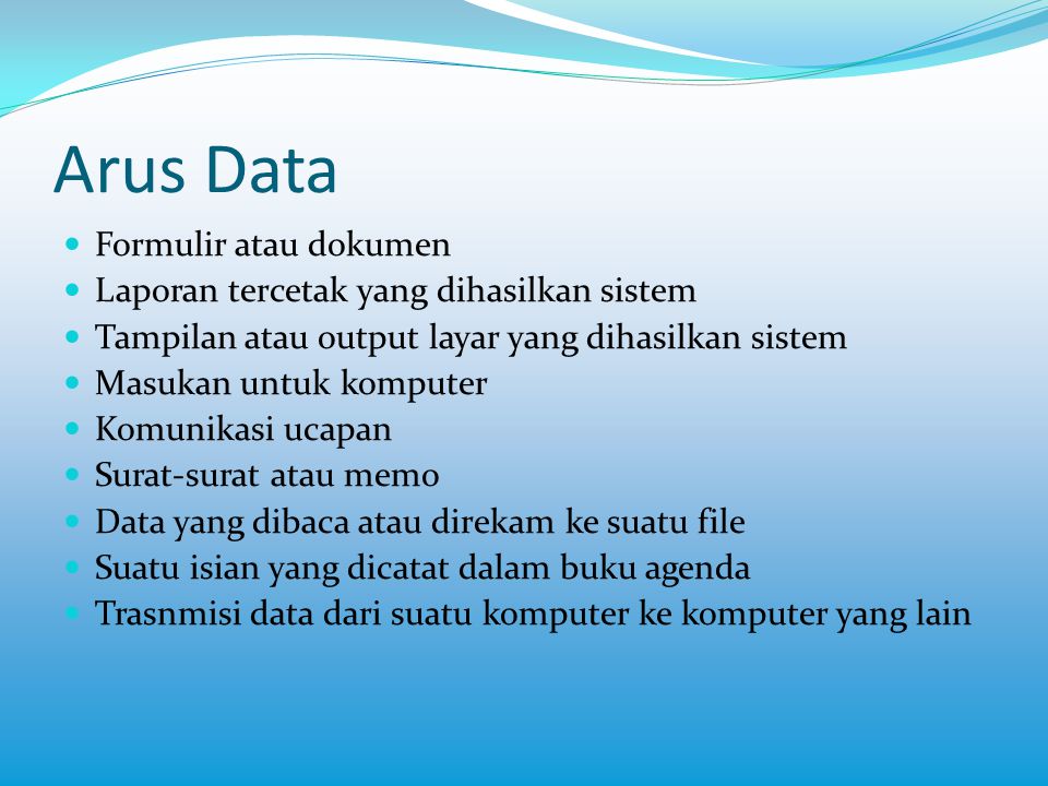 Arus Data Formulir atau dokumen