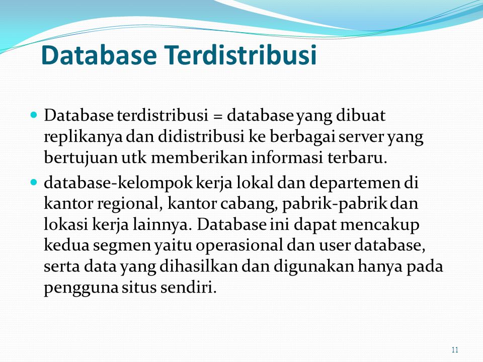Database Terdistribusi
