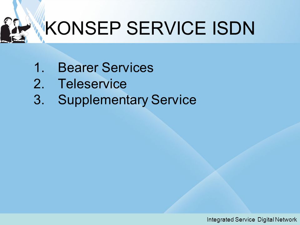 KONSEP SERVICE ISDN Bearer Services Teleservice Supplementary Service