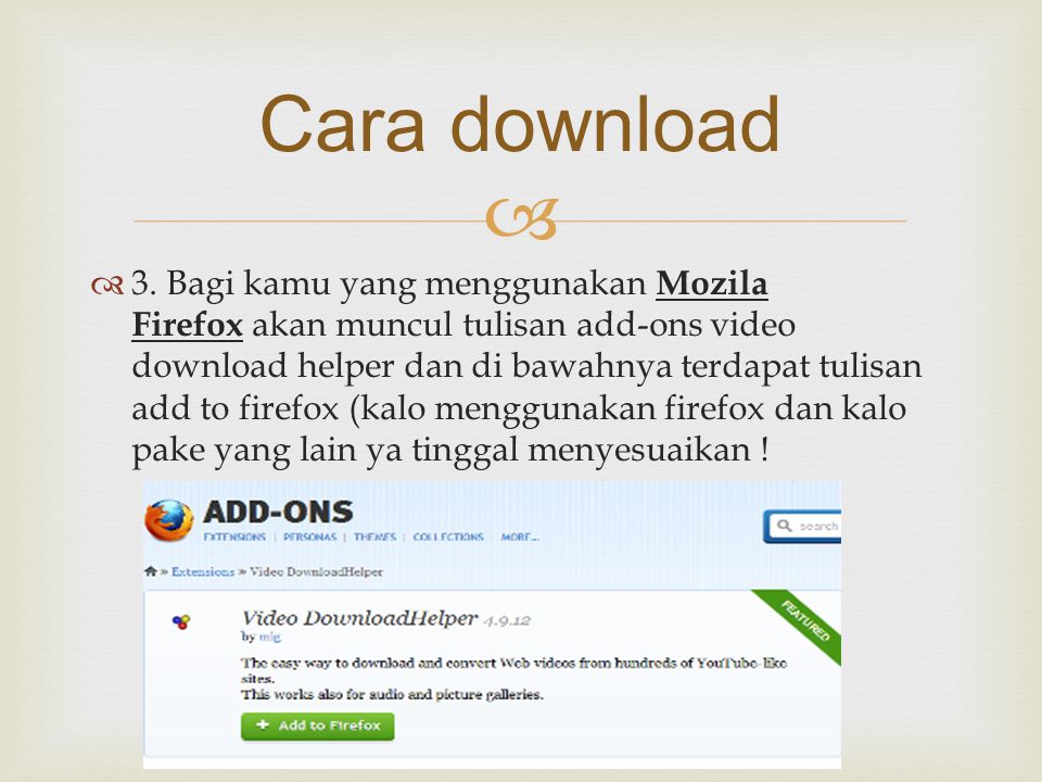 Cara download