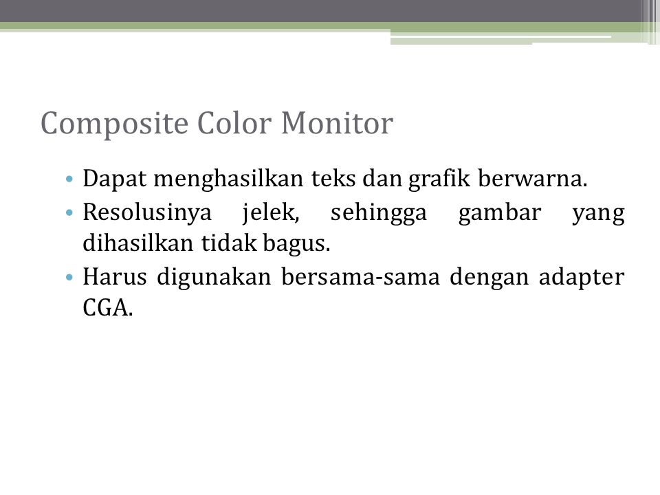 Composite Color Monitor