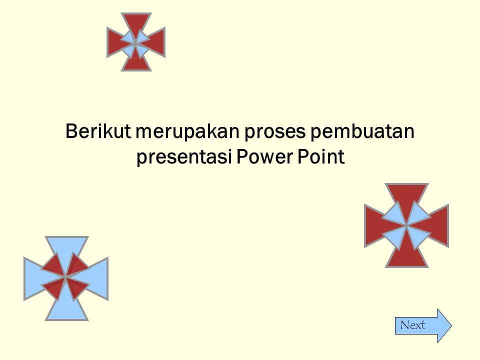 Berikut merupakan proses pembuatan presentasi Power Point
