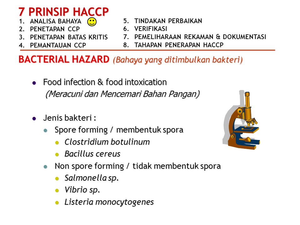 BACTERIAL HAZARD (Bahaya yang ditimbulkan bakteri)