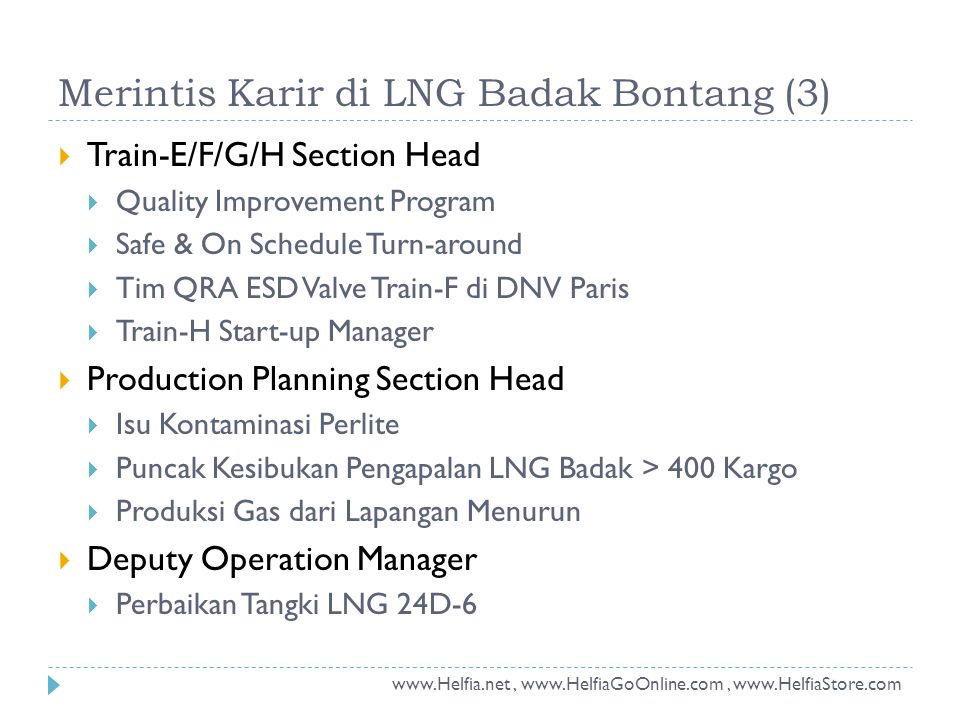 Merintis Karir di LNG Badak Bontang (3)
