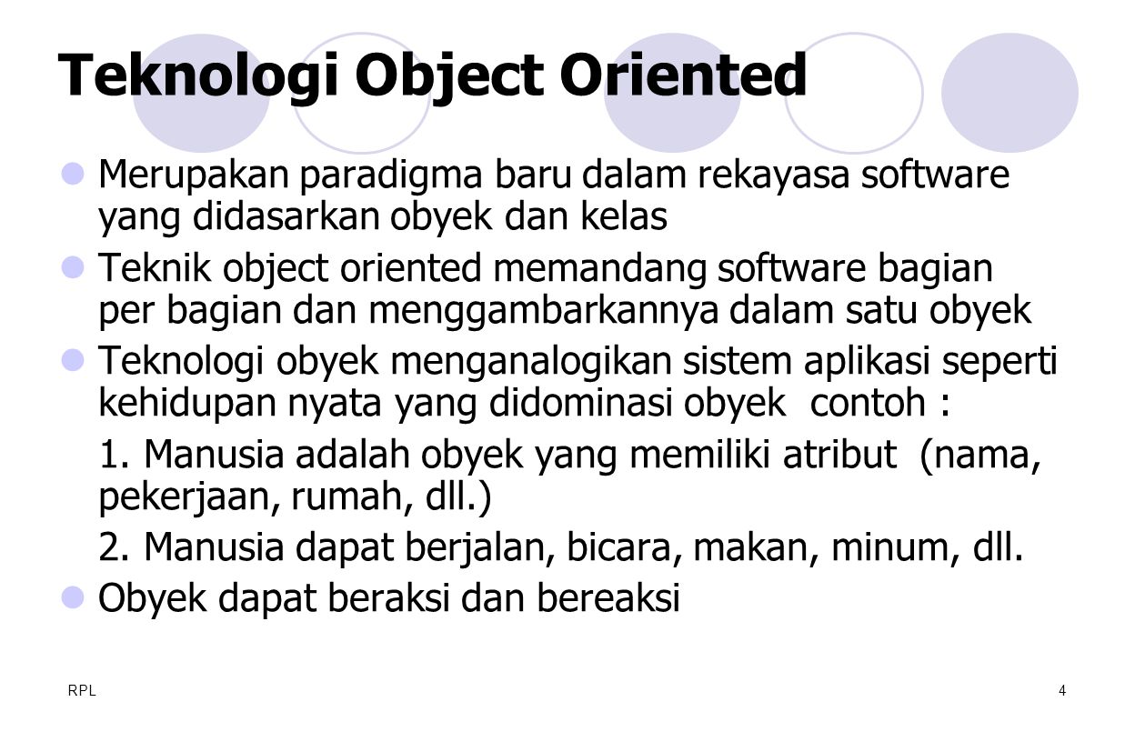 Teknologi Object Oriented