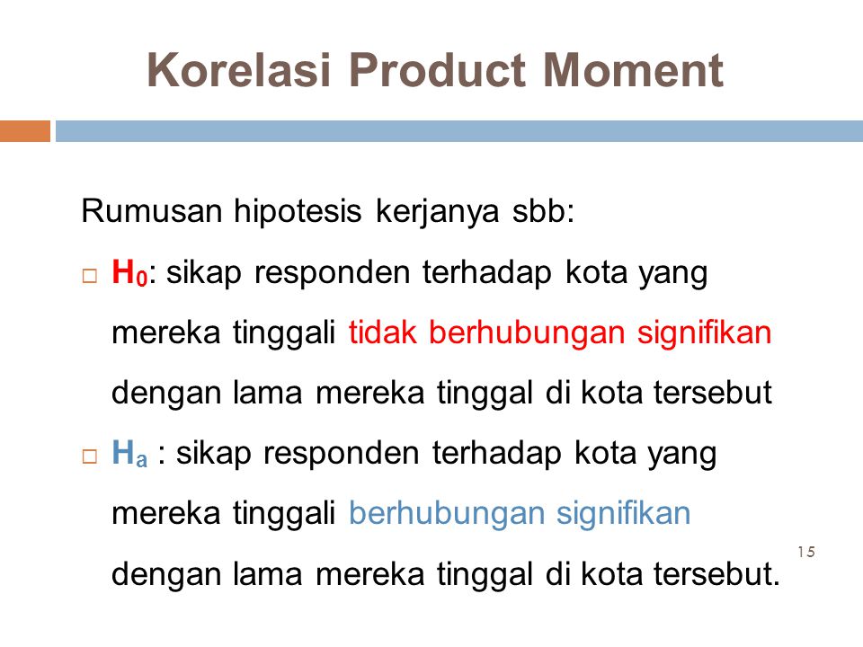 Korelasi Product Moment