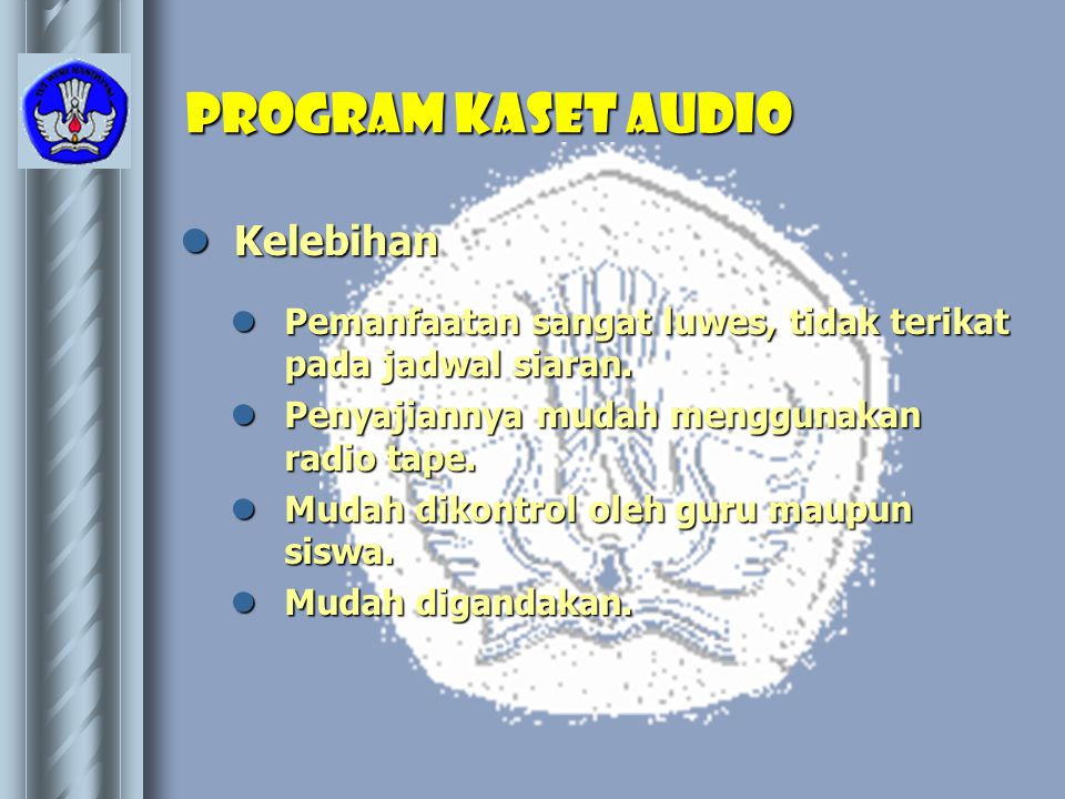 Program kaset AUDIO Kelebihan