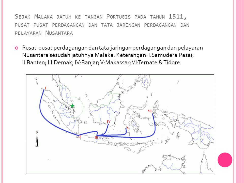 Sejak Malaka jatuh ke tangan Portugis pada tahun 1511, pusat-pusat perdagangan dan tata jaringan perdagangan dan pelayaran Nusantara
