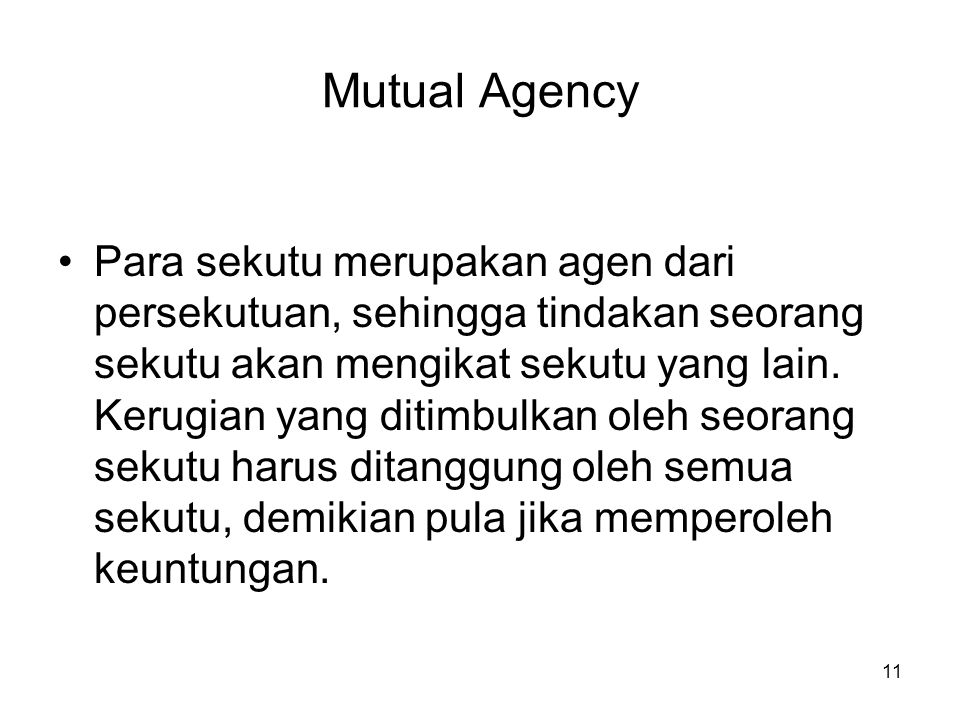 Mutual Agency