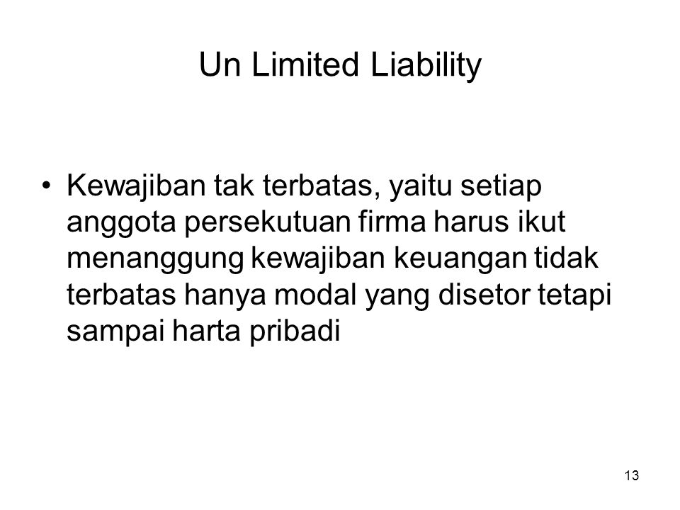 Un Limited Liability