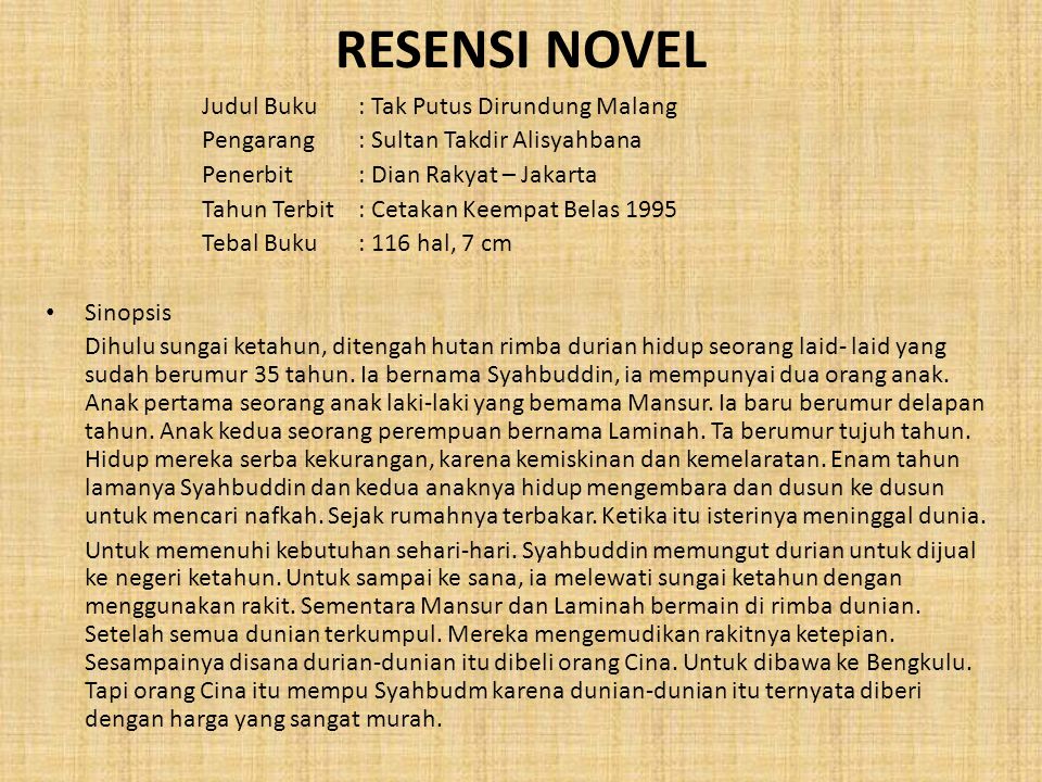 Resensi Novel Angkatan 45