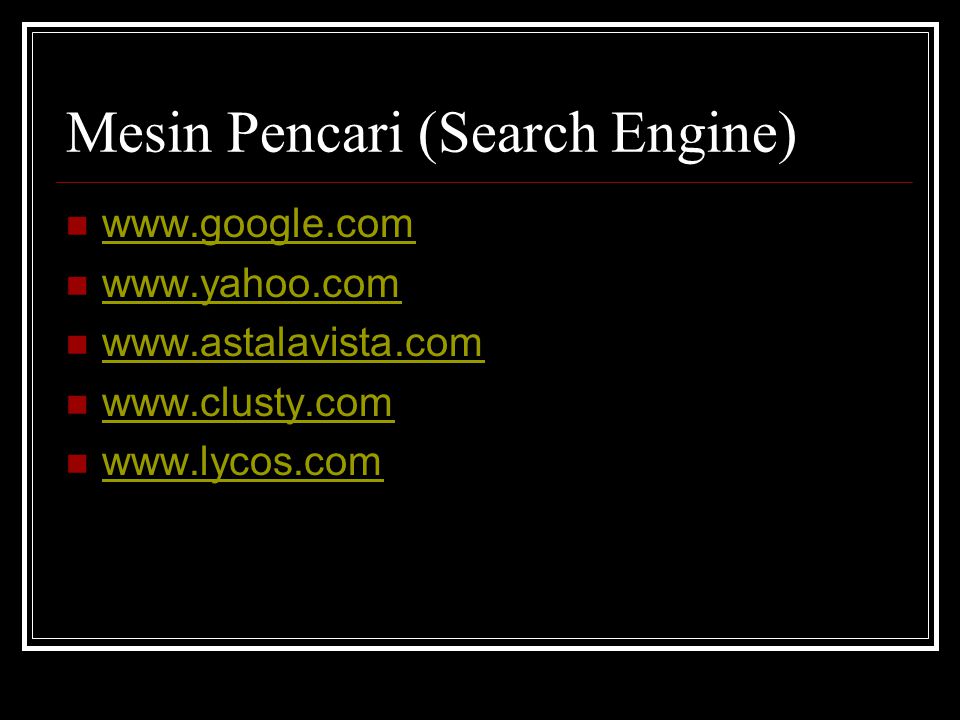Mesin Pencari (Search Engine)