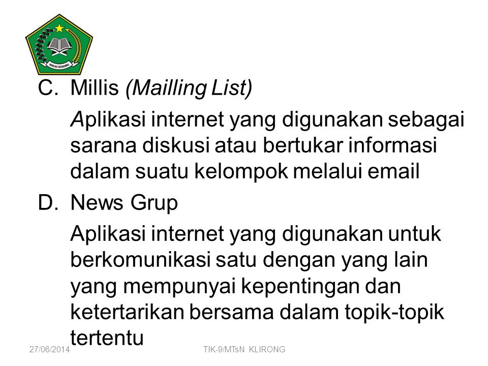 Millis (Mailling List)