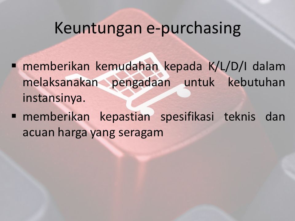 Keuntungan e-purchasing