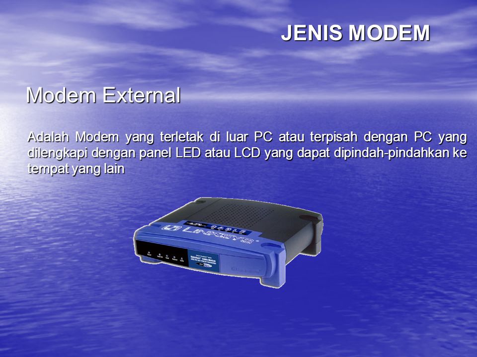 JENIS MODEM Modem External