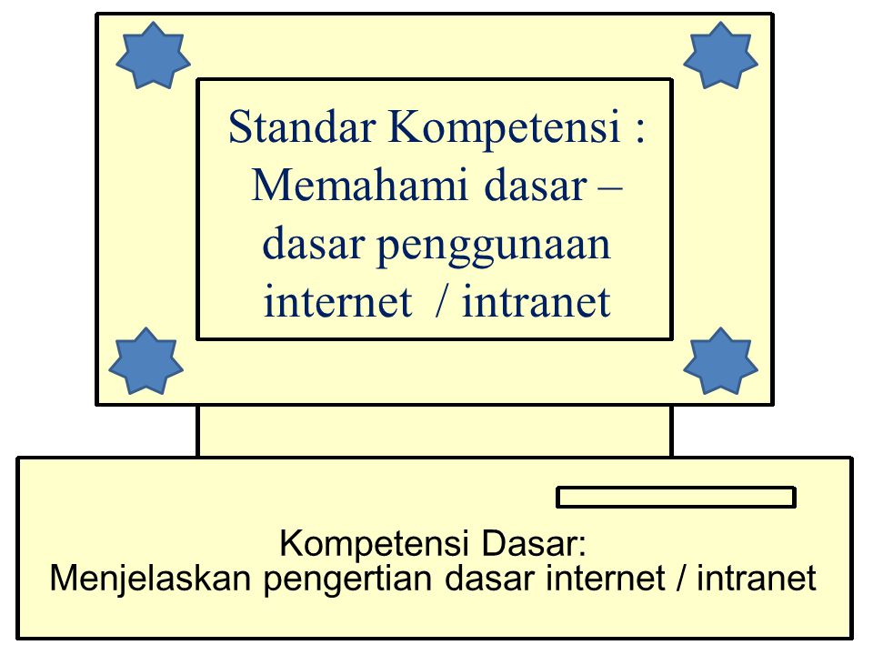 Kompetensi Dasar: Menjelaskan pengertian dasar internet / intranet