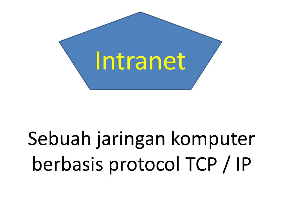 Sebuah jaringan komputer berbasis protocol TCP / IP