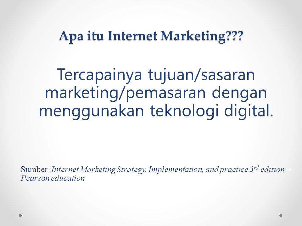 Apa itu Internet Marketing