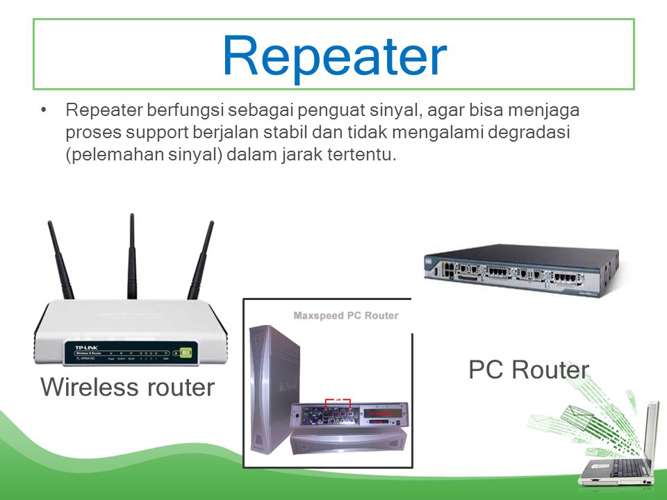 Repeater PC Router Wireless router