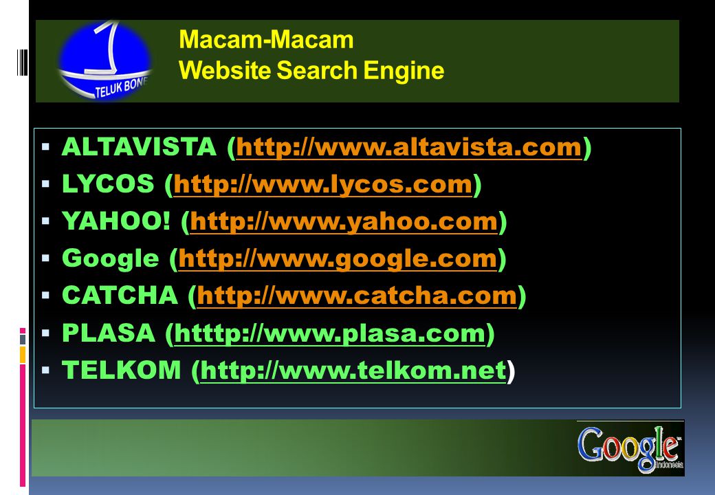 Macam-Macam Website Search Engine