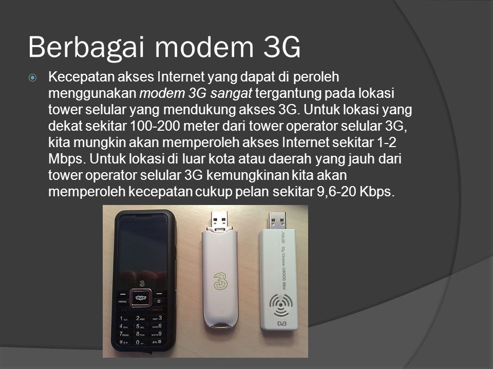 Berbagai modem 3G