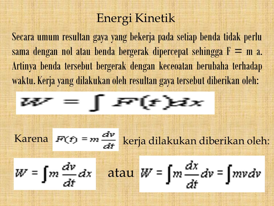 Energi Kinetik