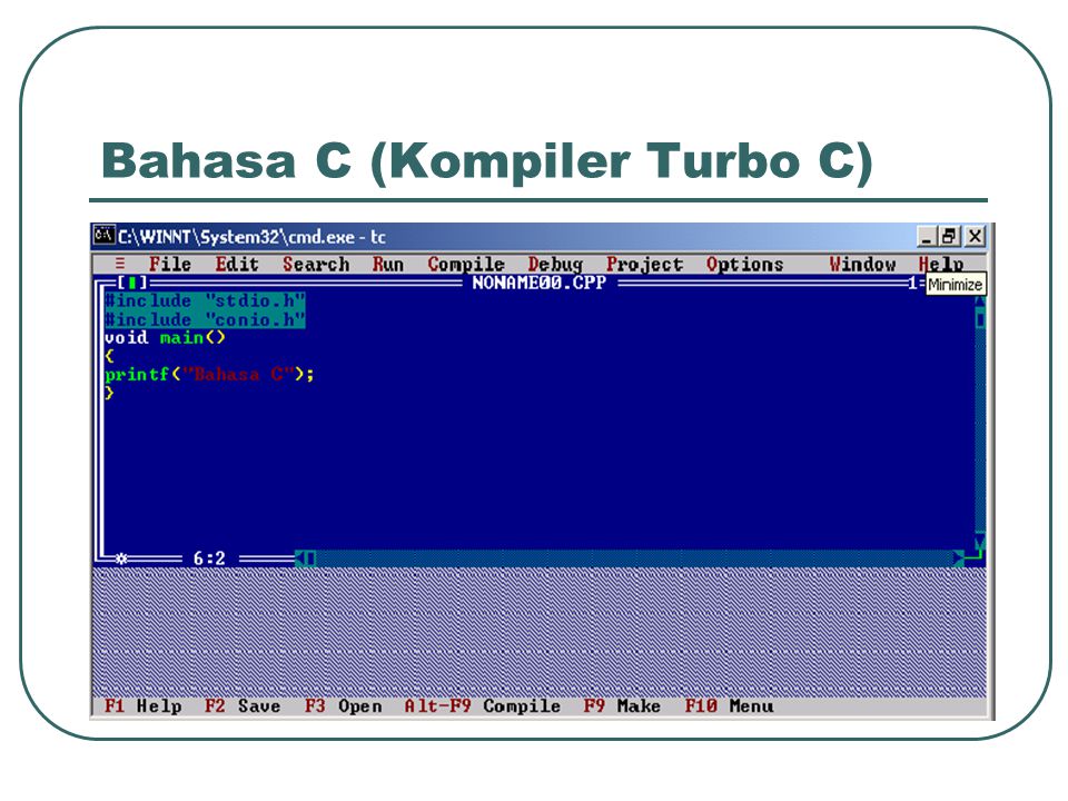 Bahasa C (Kompiler Turbo C)