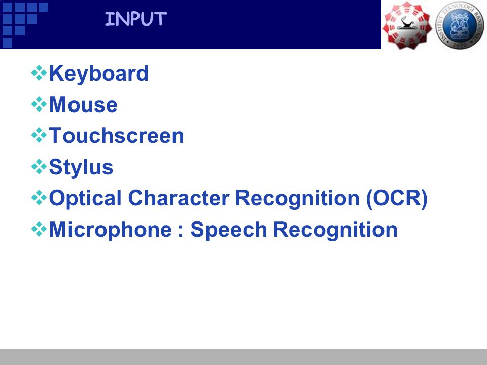 Optical Character Recognition (OCR) Microphone : Speech Recognition