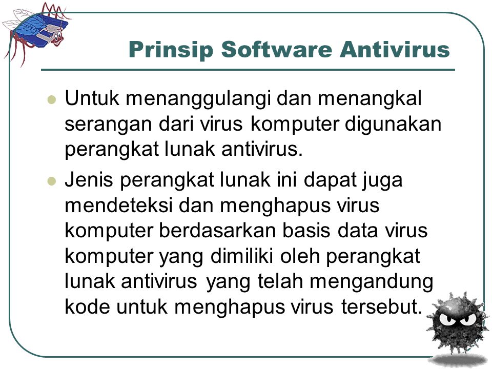 Prinsip Software Antivirus