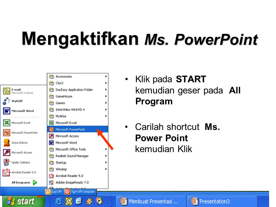Mengaktifkan Ms. PowerPoint