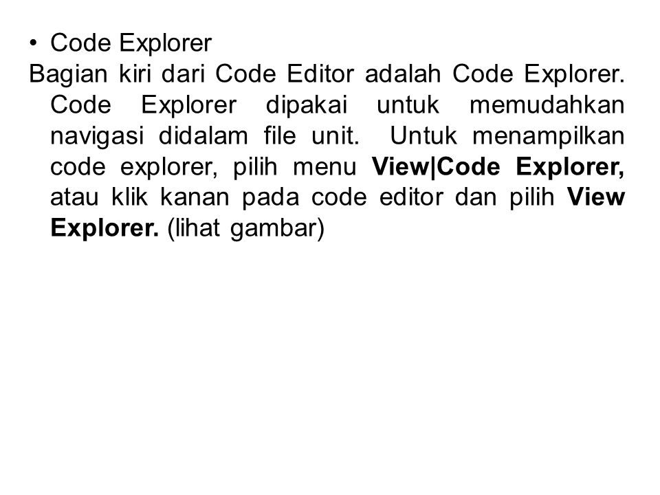 Code Explorer