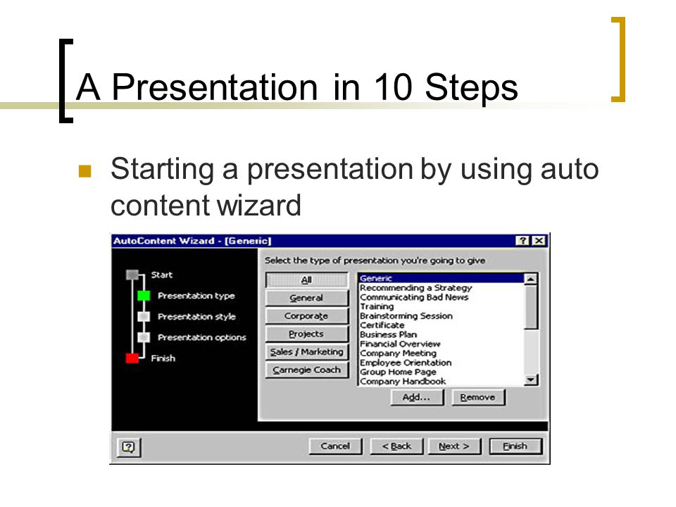 A Presentation in 10 Steps