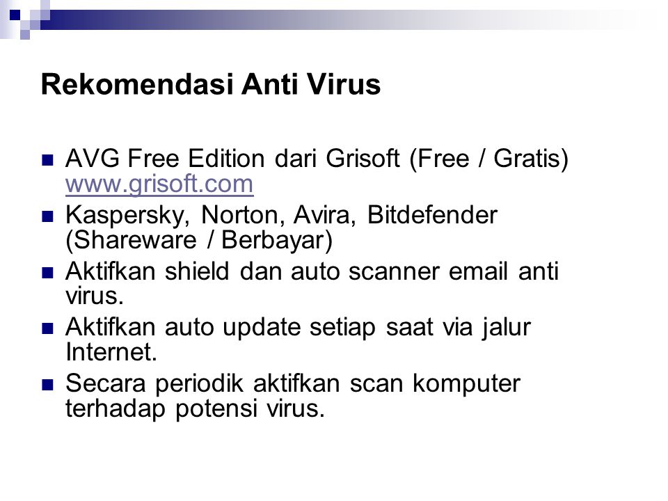 Rekomendasi Anti Virus