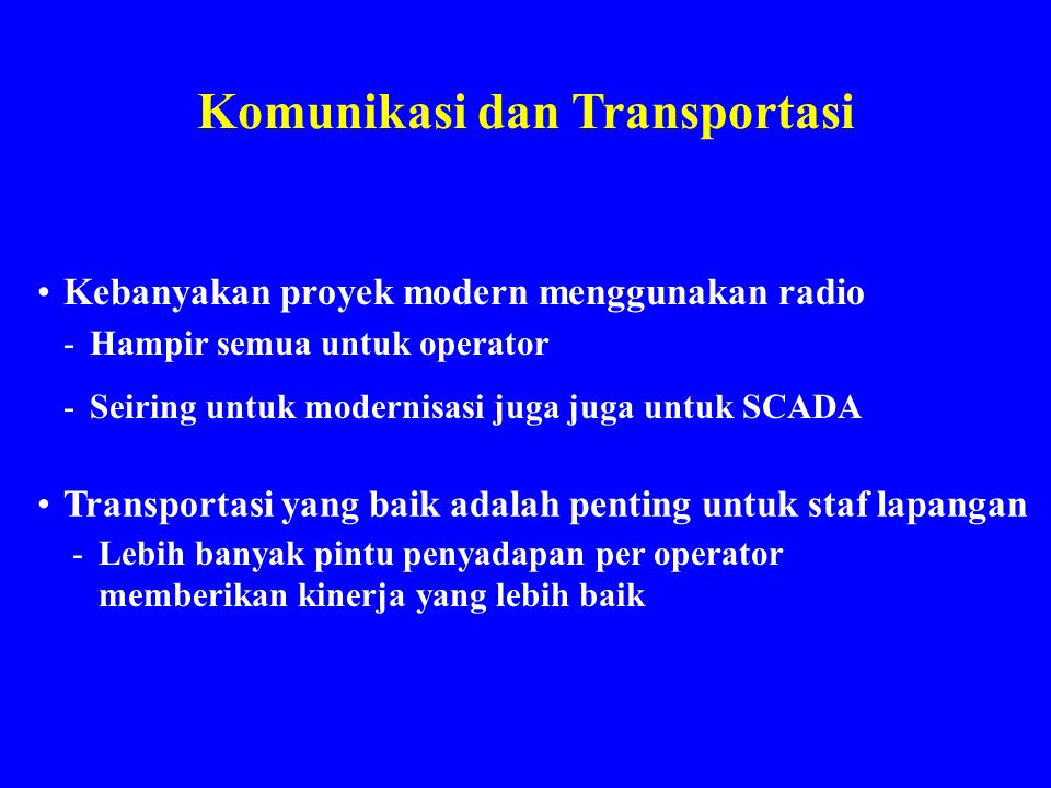 Komunikasi dan Transportasi