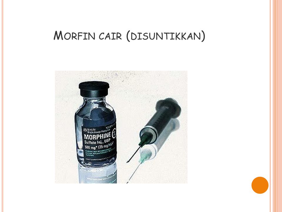 Morfin cair (disuntikkan)