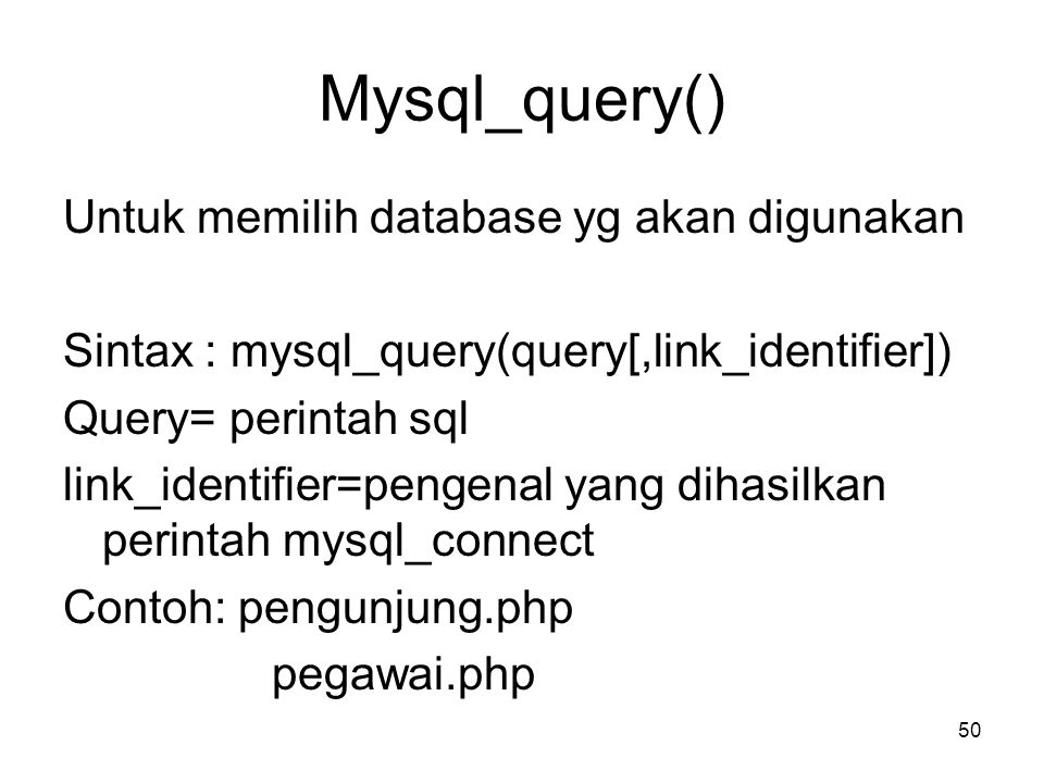 Mysql_query()