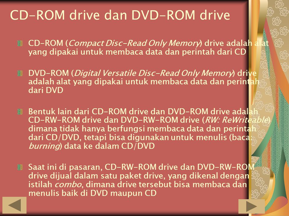 CD-ROM drive dan DVD-ROM drive