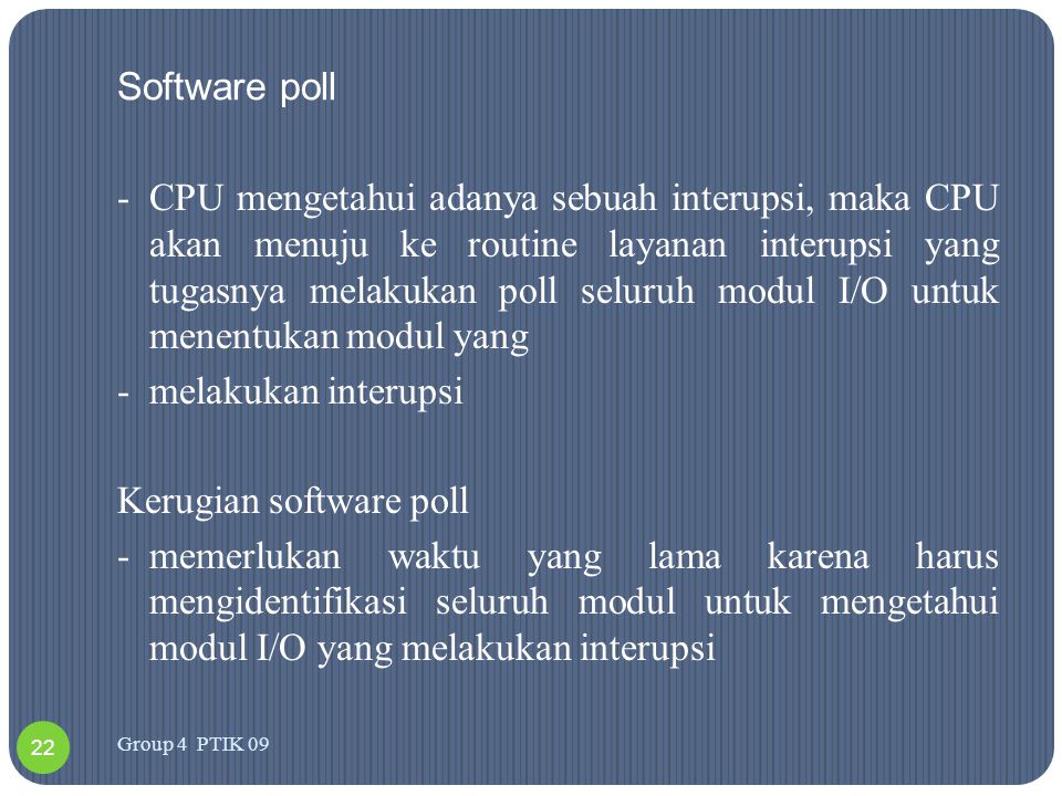 Software poll