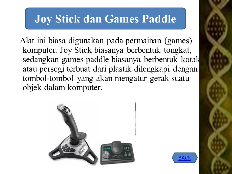 Joy Stick dan Games Paddle
