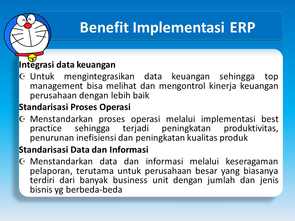 Benefit Implementasi ERP