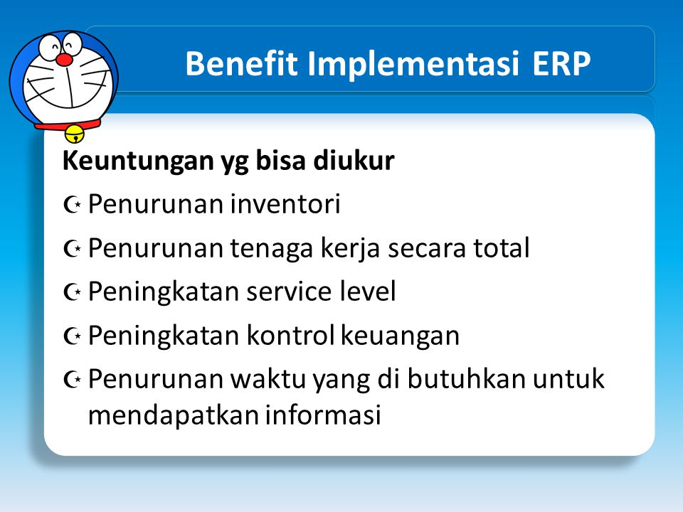 Benefit Implementasi ERP