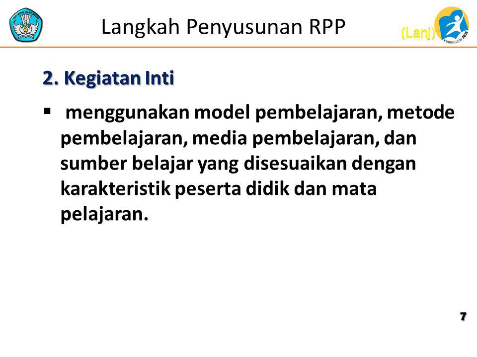 Langkah Penyusunan RPP