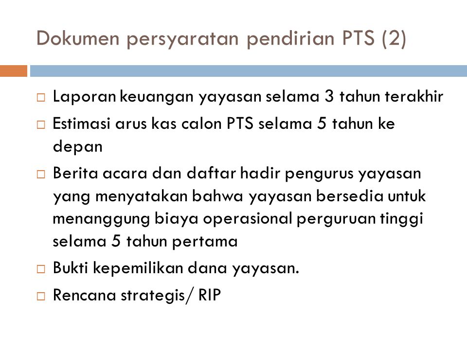Dokumen persyaratan pendirian PTS (2)