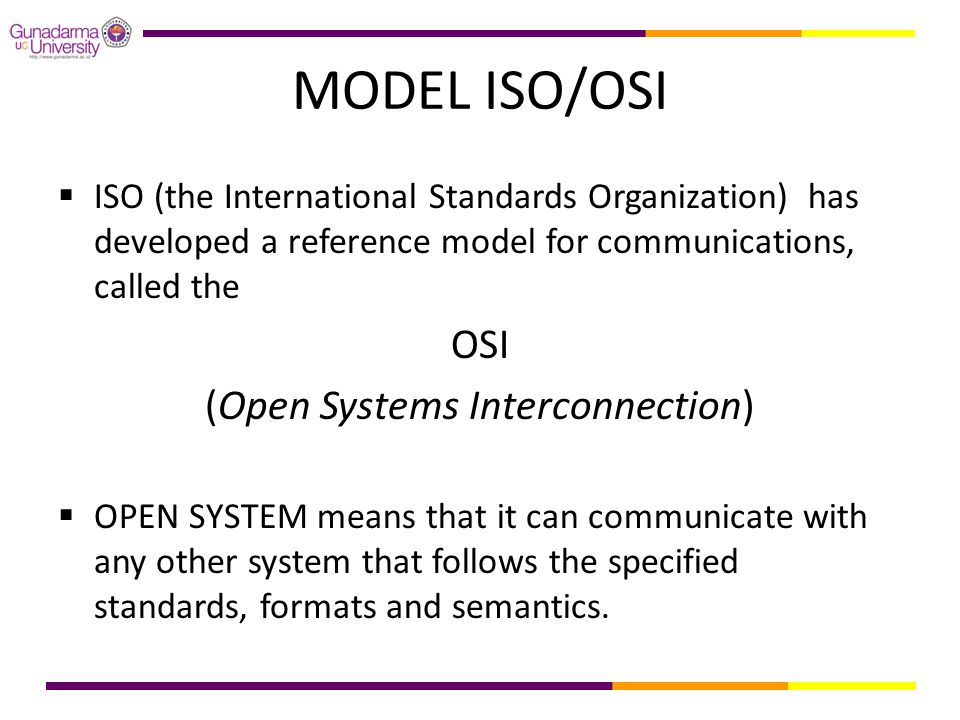 (Open Systems Interconnection)