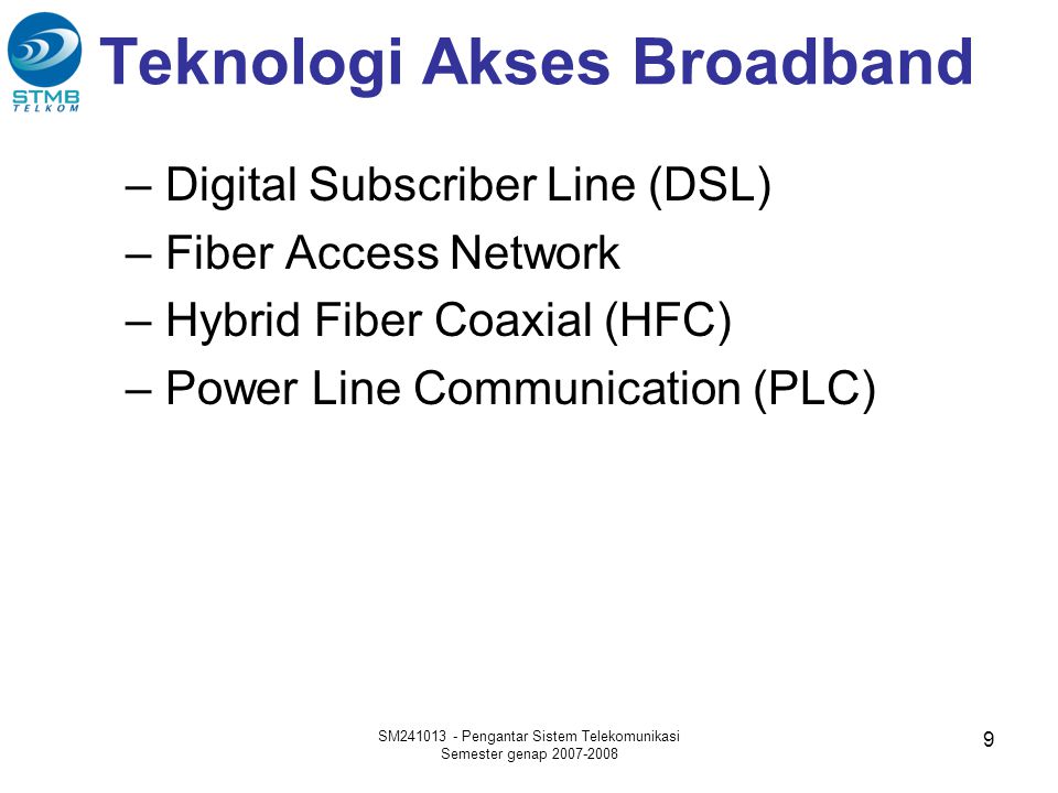 Teknologi Akses Broadband