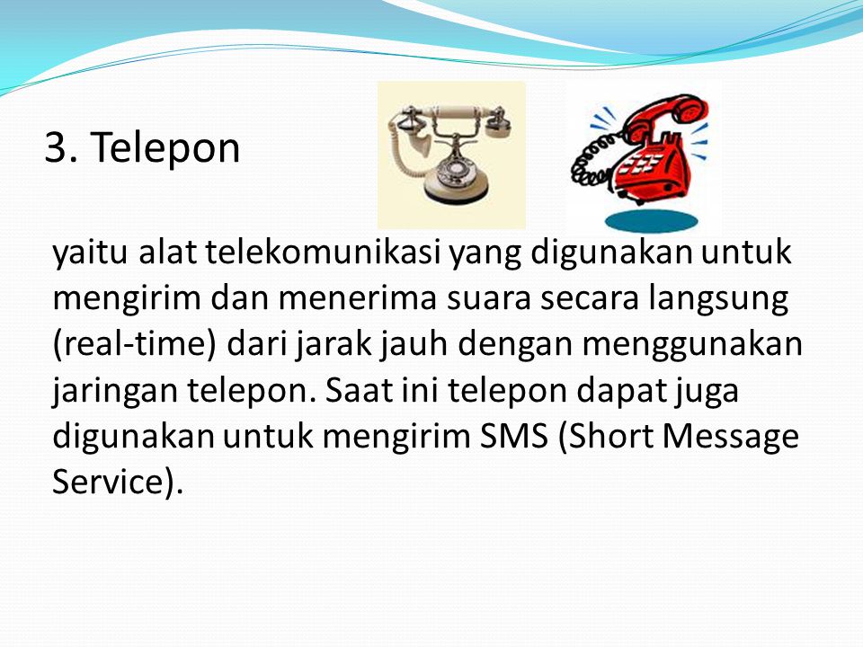 3. Telepon