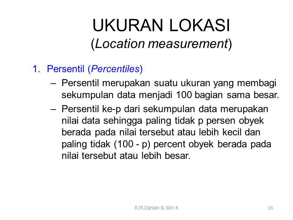 UKURAN LOKASI (Location measurement)