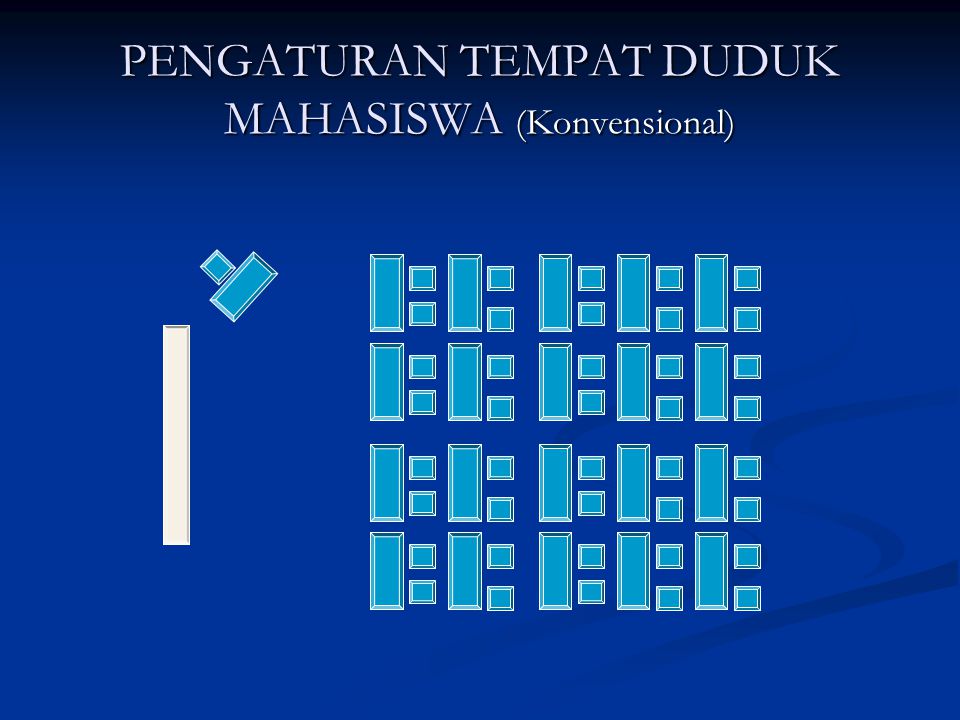 PENGATURAN TEMPAT DUDUK MAHASISWA (Konvensional)