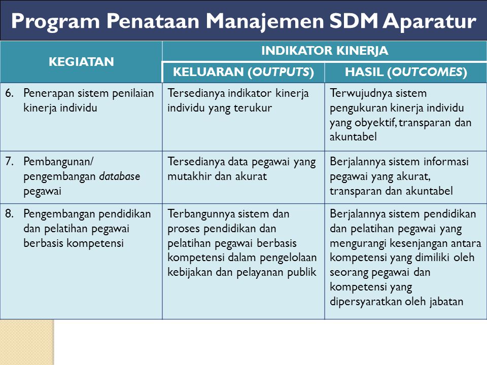 Program Penataan Manajemen SDM Aparatur
